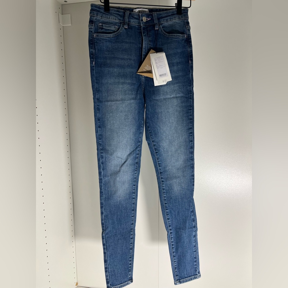 Vero Moda Aware organic cotton skinny jeans, size medium NWT